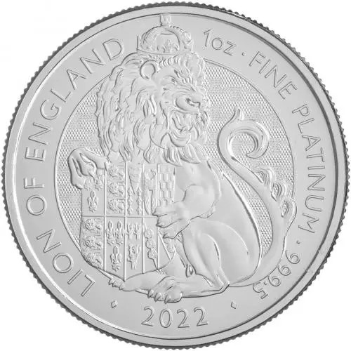 Platina Queens Beast Lion of England 1 oz 2022