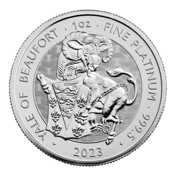 Platina Queens Beast Yale of Beaufort 1 oz 2023