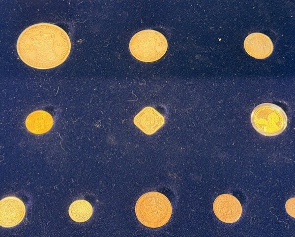 De Koningin Wilhelmina set met goud