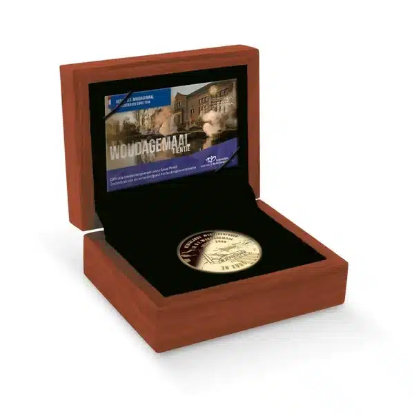Gouden 10 euro 2020 proof munt Woudagemaal