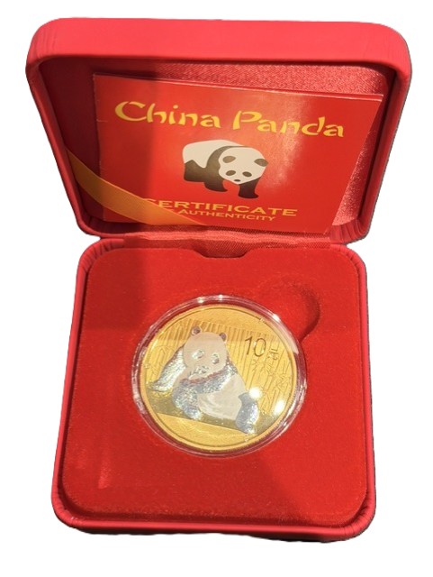 Chinese Panda 1 oz 2015 (Space Gold)