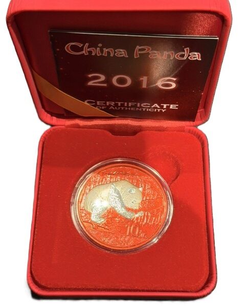 Chinese Panda 30 gram 2016 (Space Red)