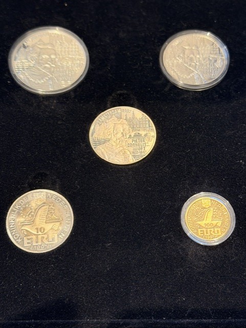 Pre-Euro set 1997 met Gouden 100 Euro (Pieter Cornelisz Hooft) - Image 2