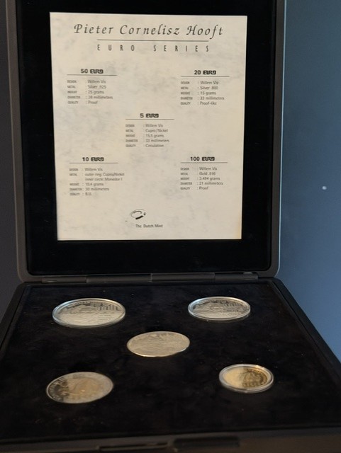 Pre-Euro set 1997 met Gouden 100 Euro (Pieter Cornelisz Hooft)