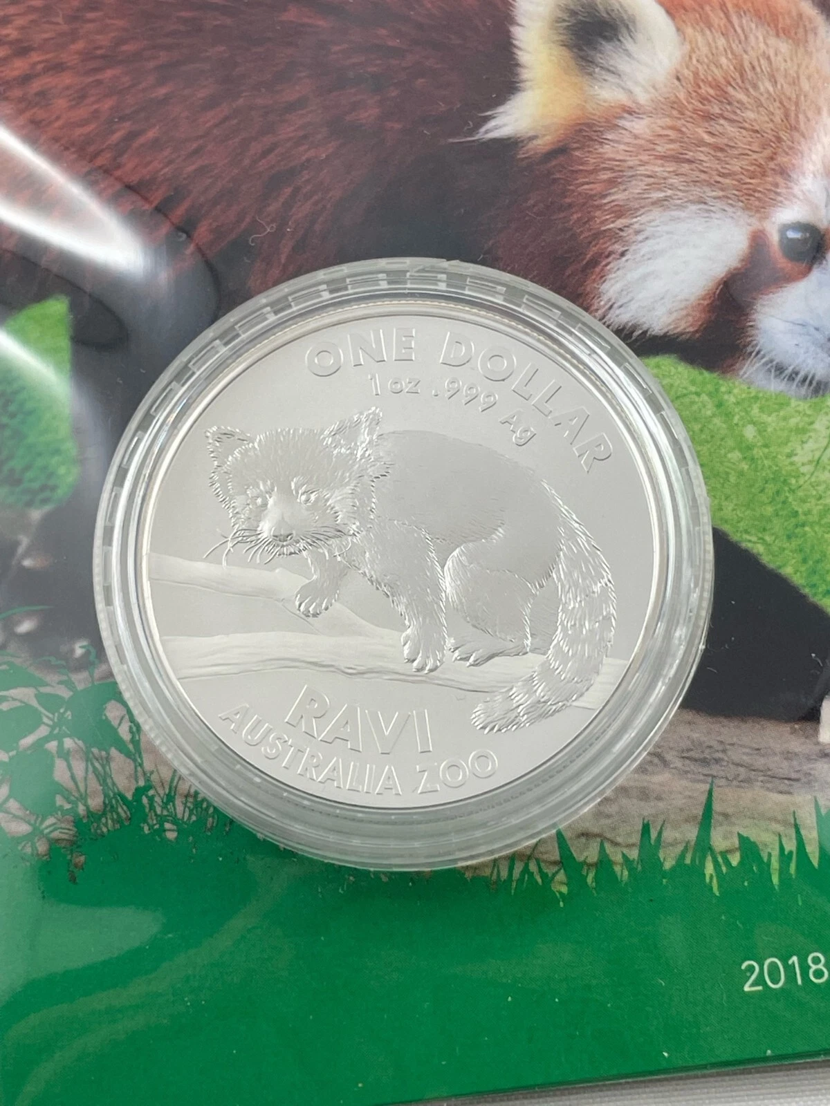Ravi Red Panda 1 oz 2018 (Frosted UNC) (3.000 oplage) - Image 2