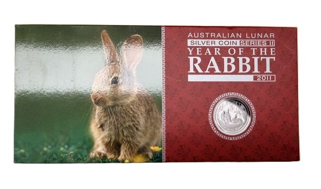 Set - Lunar II - 0.5 oz tm 2 OZ - 2011- Year of the Rabbit (Proof).1