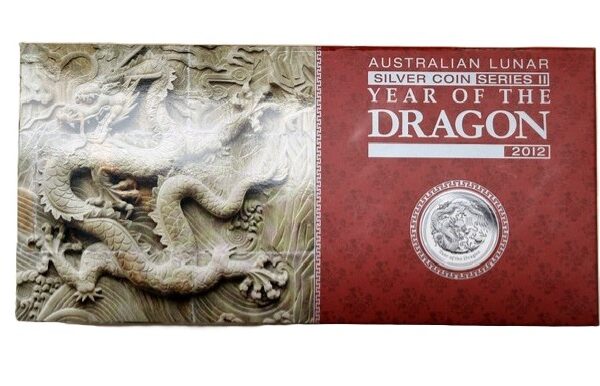 Set - Lunar II - 0.5 oz tm 2 OZ - 2012- Year of the Dragon (Proof)
