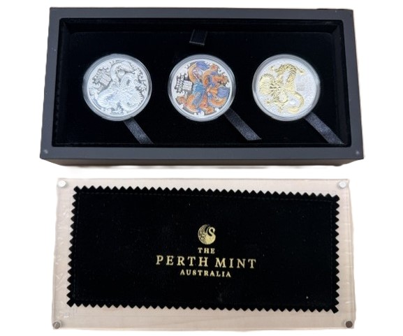Set - Lunar III - 3 x 1 oz - 2024 - Year of the Dragon (Proof)