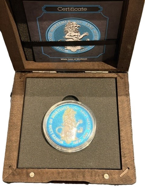 White Lion of Mortimer 2 Oz Space Blue