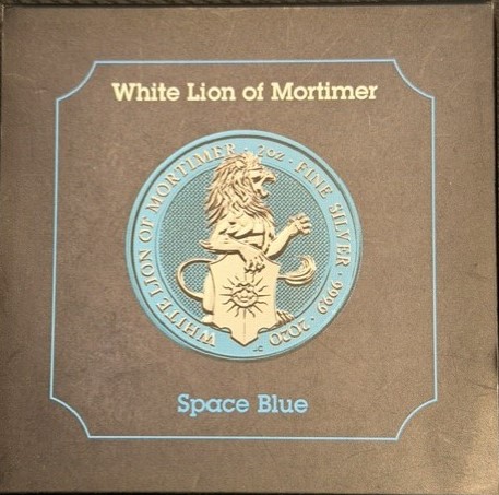 White Lion of Mortimer 2 Oz Space Blue