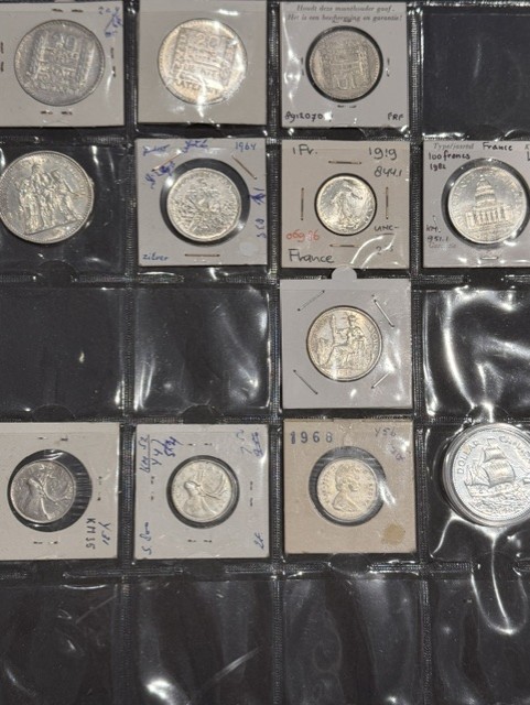 Lot Zilveren Wereld munten en Penningen tegen SPOT 1.645 gram - Image 9