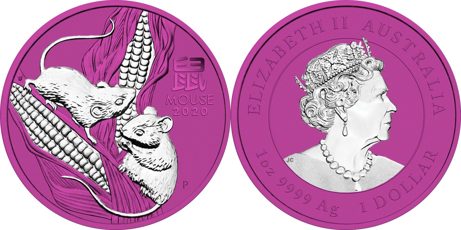Lunar III Year of the Mouse 1 oz Pace Pink
