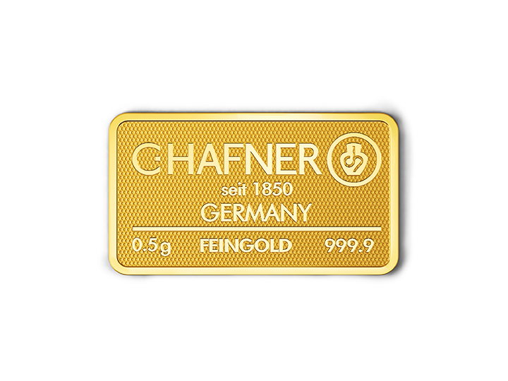 0.5 gram goudbaar C.Hafner