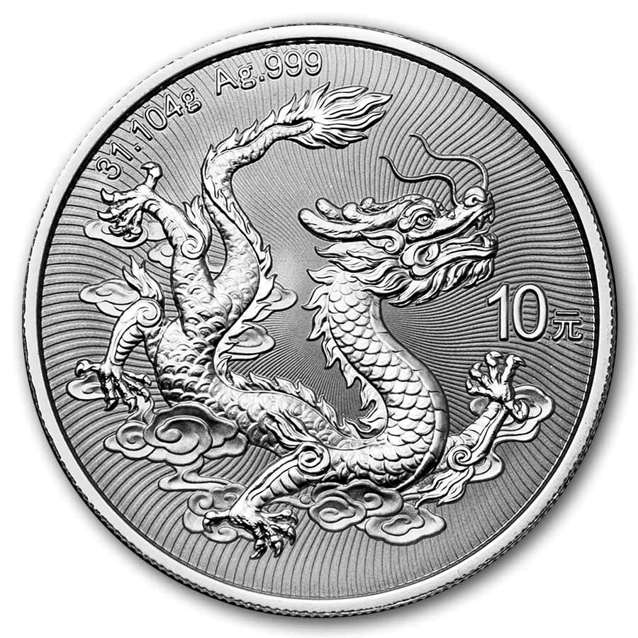 Chinese Dragon 1 oz 2026 front 101munten Chinese Dragon 1 oz 2026