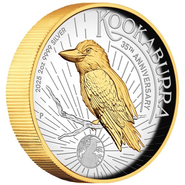 Kookaburra 2 oz 2025 High Reliëf verguld