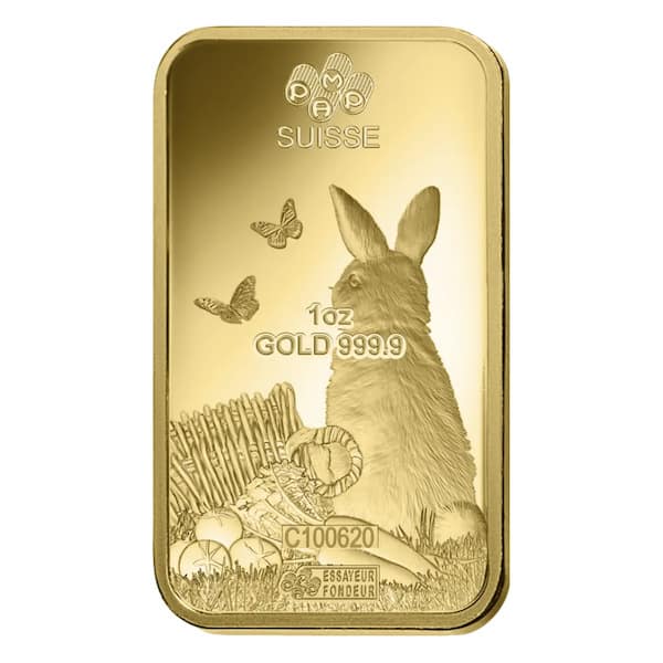 1 oz goudbaar Pamp Suisse - Lunar Year of the Rabbit (2023) - Image 3