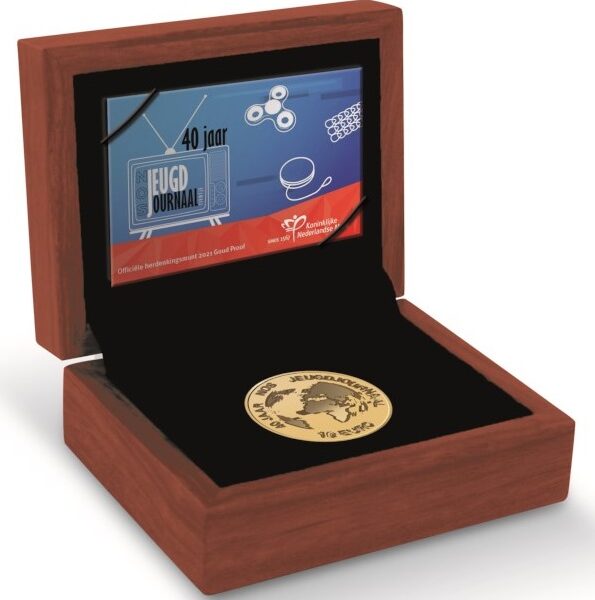 Gouden 10 euro 2021 Proof munt: Het Jeugdjournaal