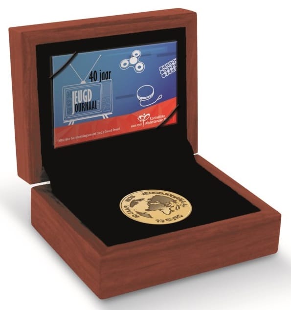 Gouden 10 euro 2021 Proof munt: Het Jeugdjournaal
