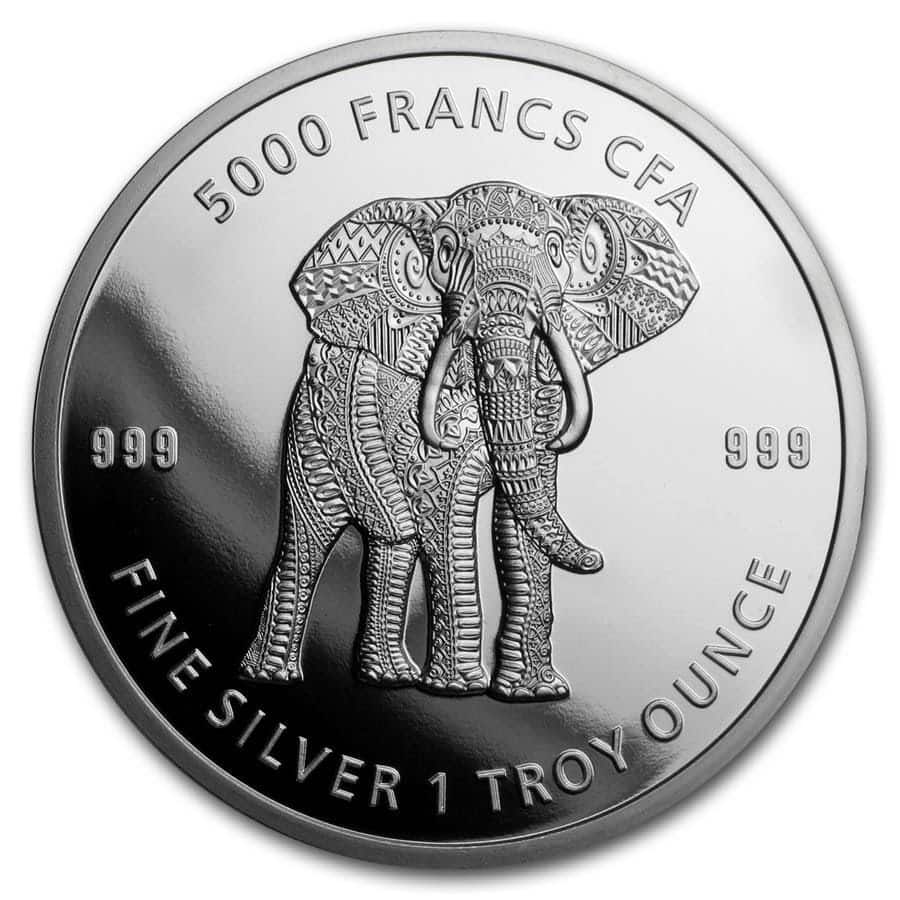 Mandala Elephant 1 oz 2019
