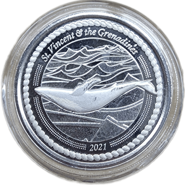 EC8 – St. Vincent and Grenadines Humpback Whale 1 oz 2021.1