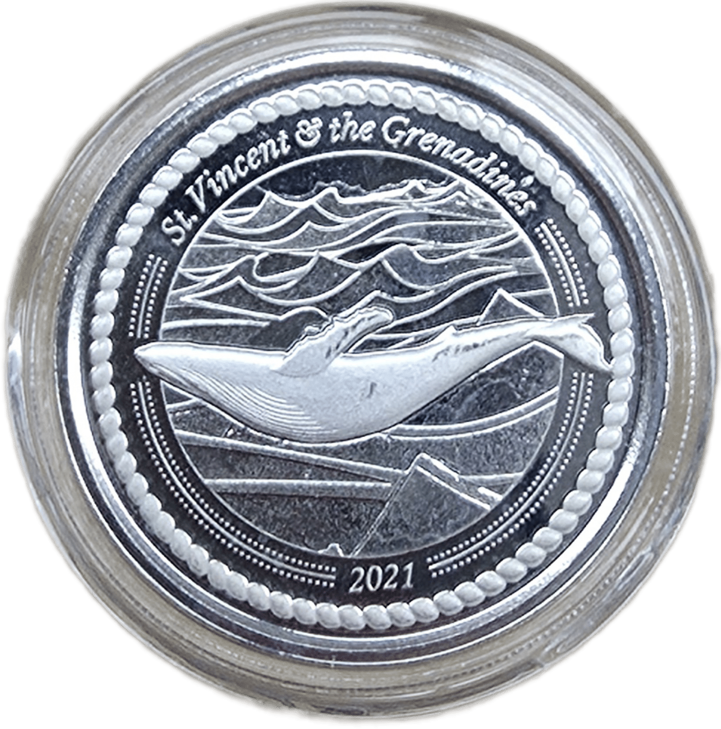 EC8 – St. Vincent and Grenadines Humpback Whale 1 oz 2021.1