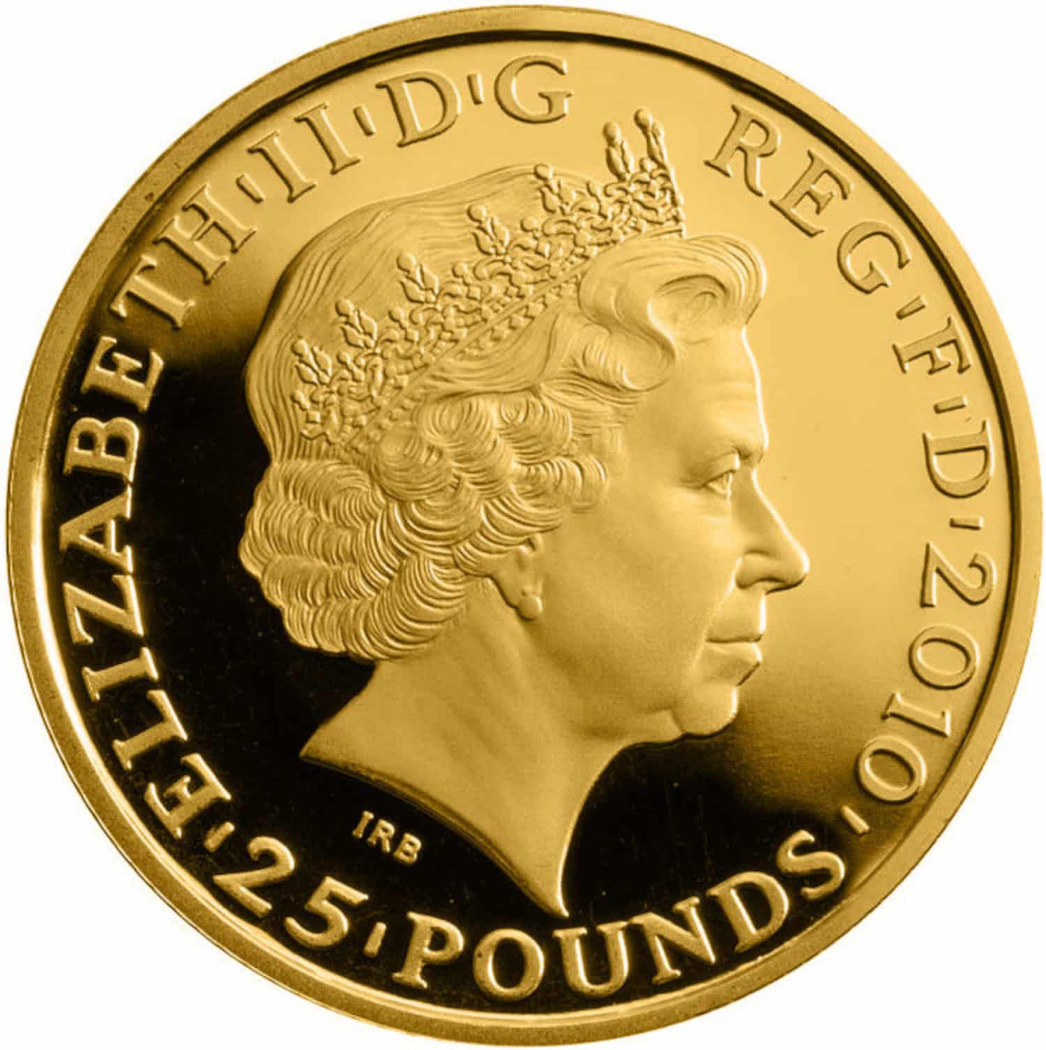 Gouden UK 1/4 oz 25 Pond 2010 - Olympische Spelen 2012.1
