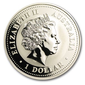 Kookaburra 1 oz 2008 verguld