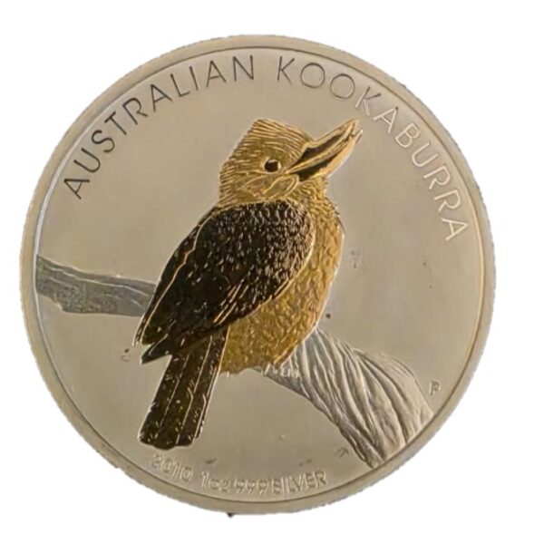 Kookaburra 1 oz 2010 verguld
