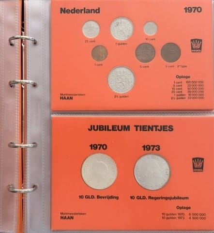 Nederland Juliana compleet inclusief zilver 1950-1980 (2 Albums met Oranje insteekkaarten) - Image 2