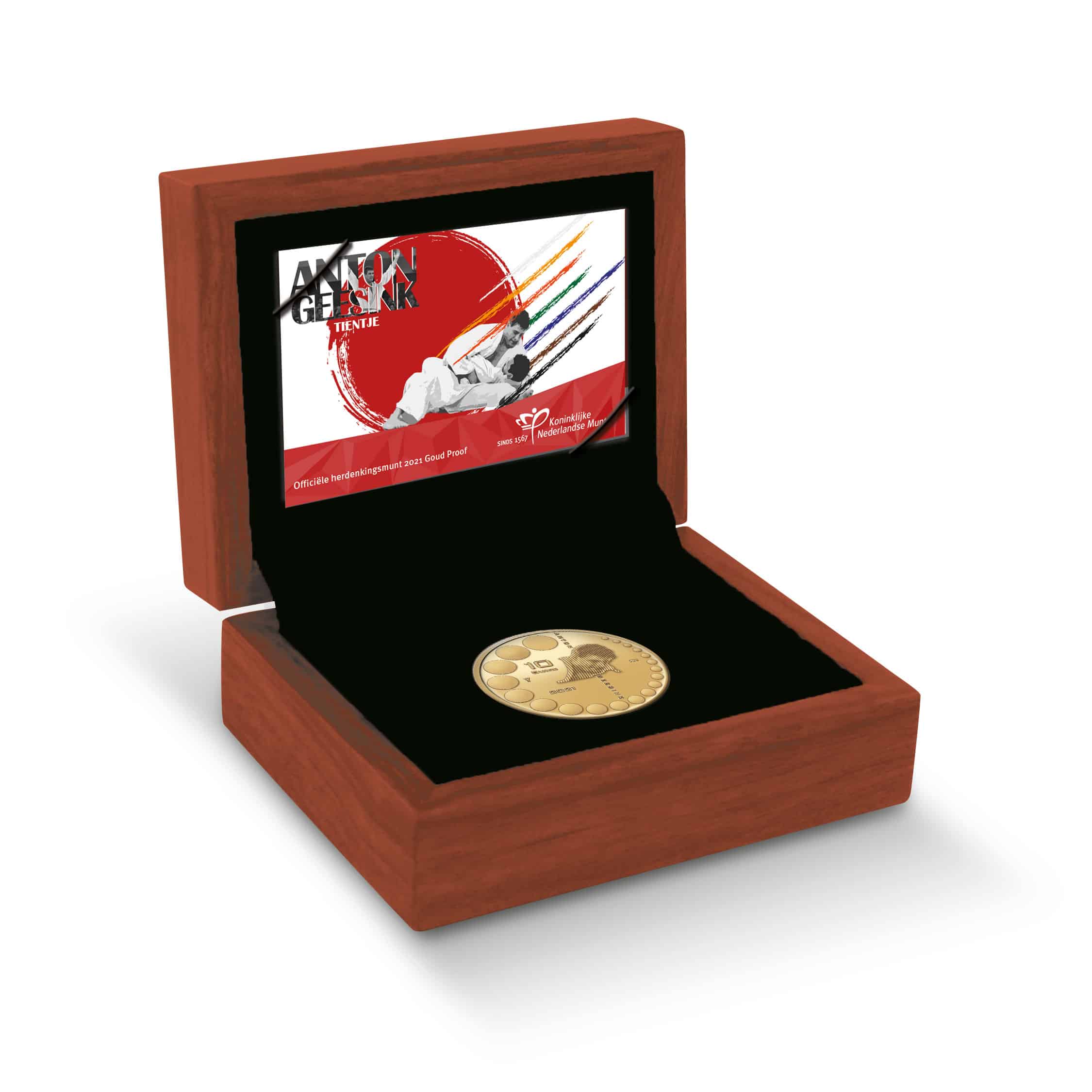 Gouden 10 euro 2021 Proof munt: Anton Geesink