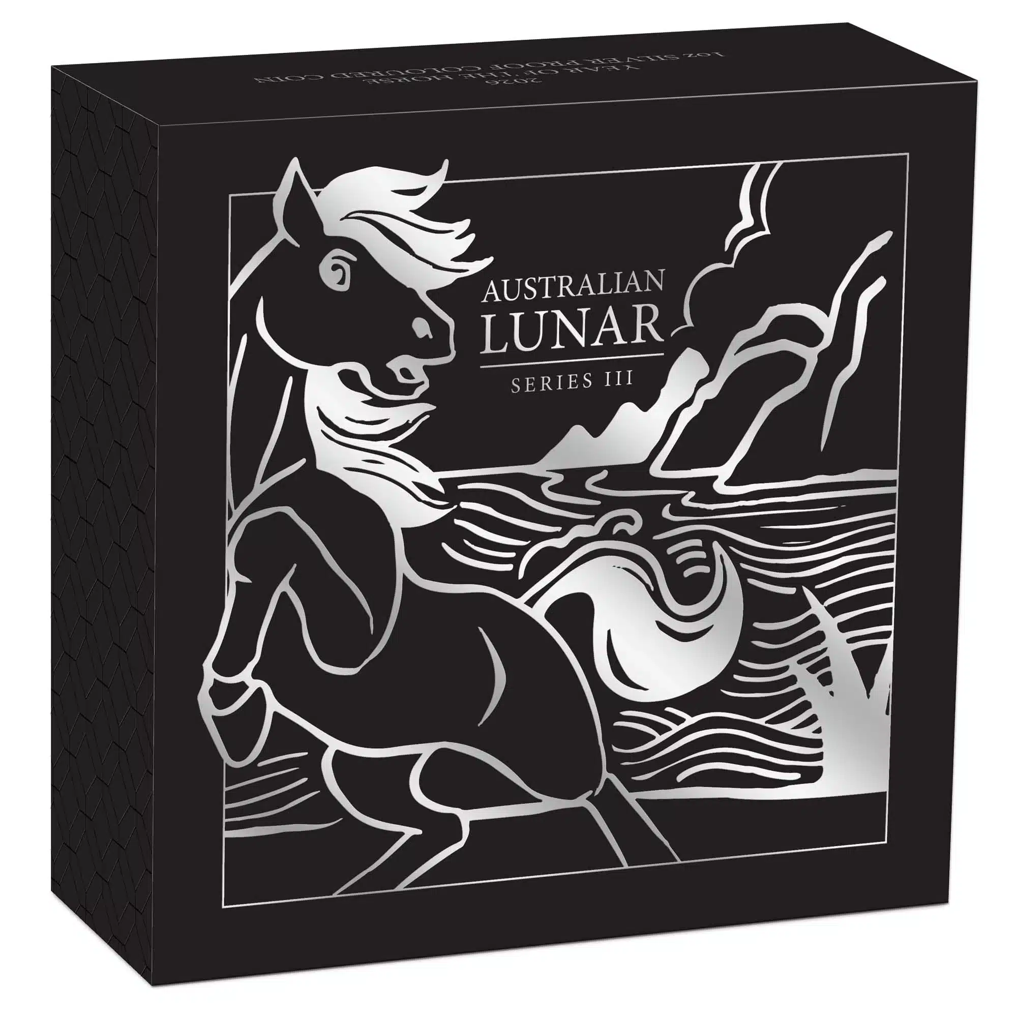 Lunar III - Year of the Horse 1 oz Proof coloured