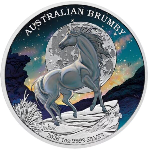 Brumby horse 1 oz 2026 coloured