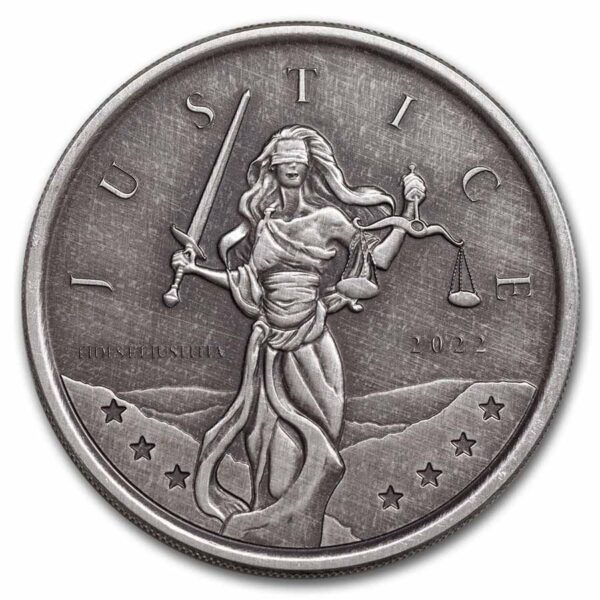 Gibraltar Lady Justice 1 oz 2022