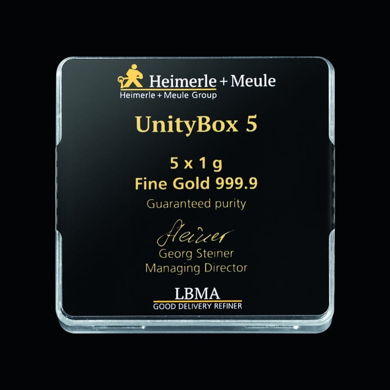 5 x 1 gram goudbox