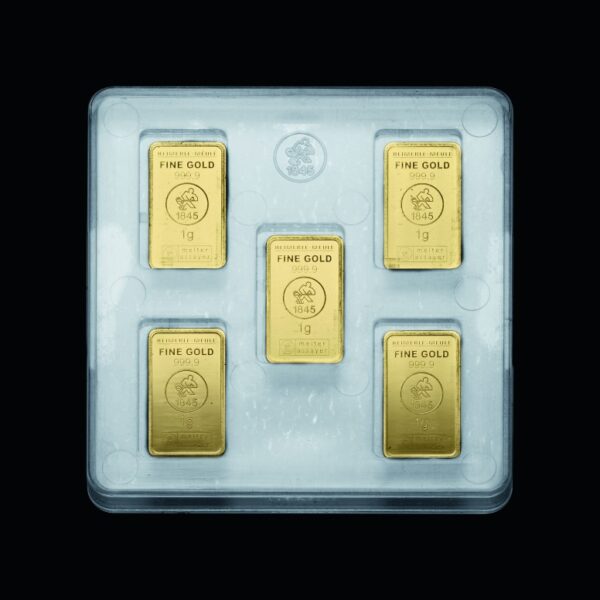 5 x 1 gram goudbox