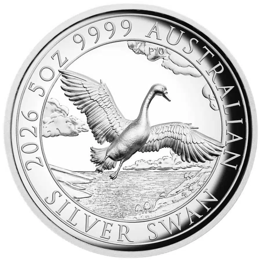 Swan 5 oz 2026 Proof High Relief (500 oplage) - Image 2