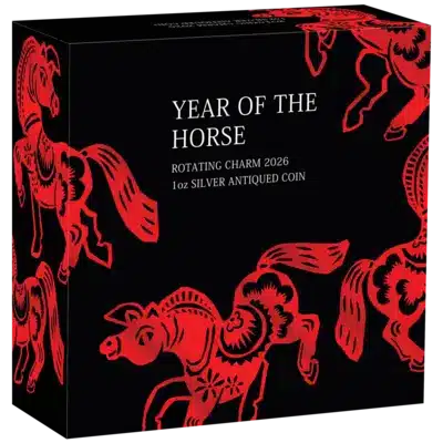Tuvalu Year of the Horse Rotating 1 oz 2026
