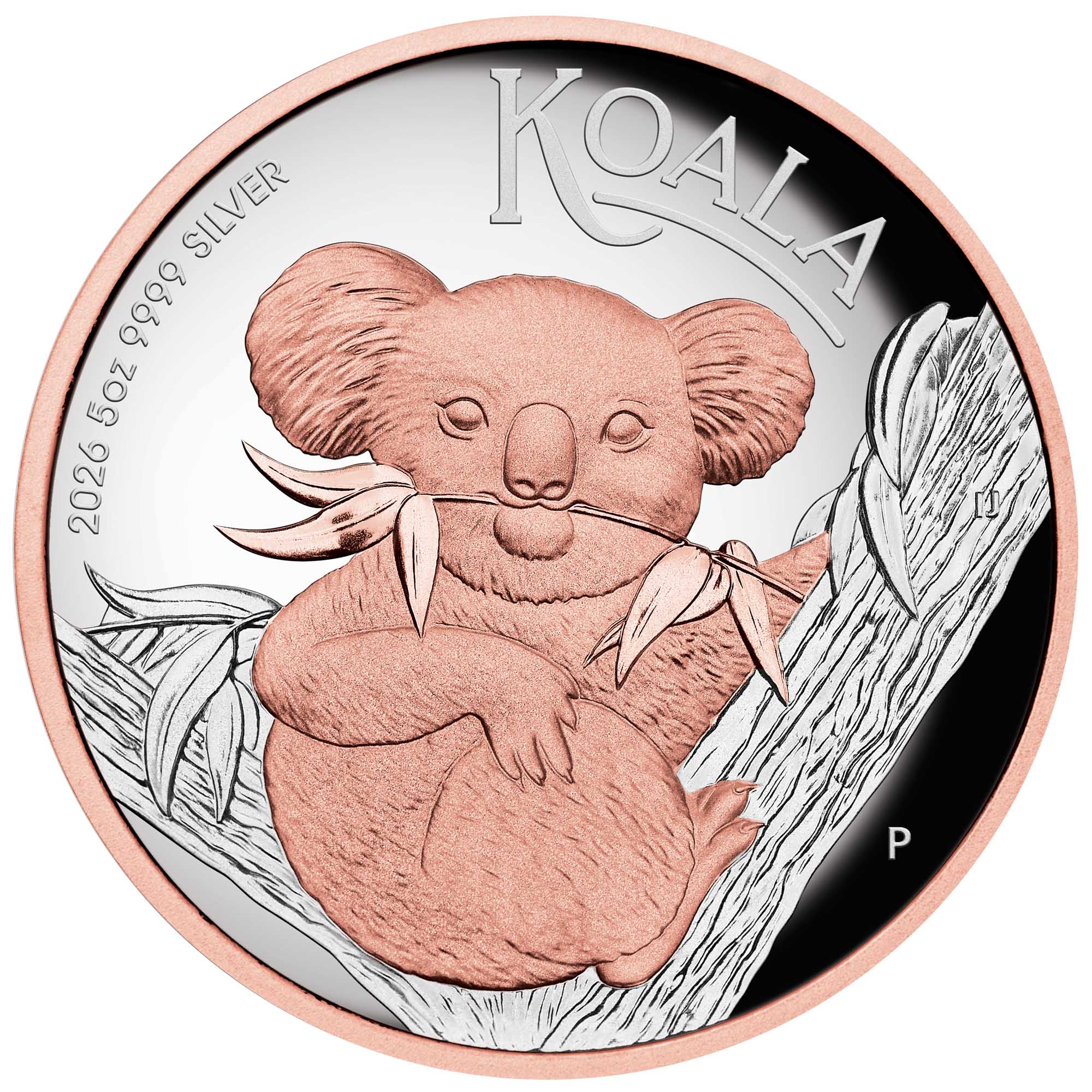 Koala 5 oz 2026 High Relief Proof Rose Gold Gilded - Image 2