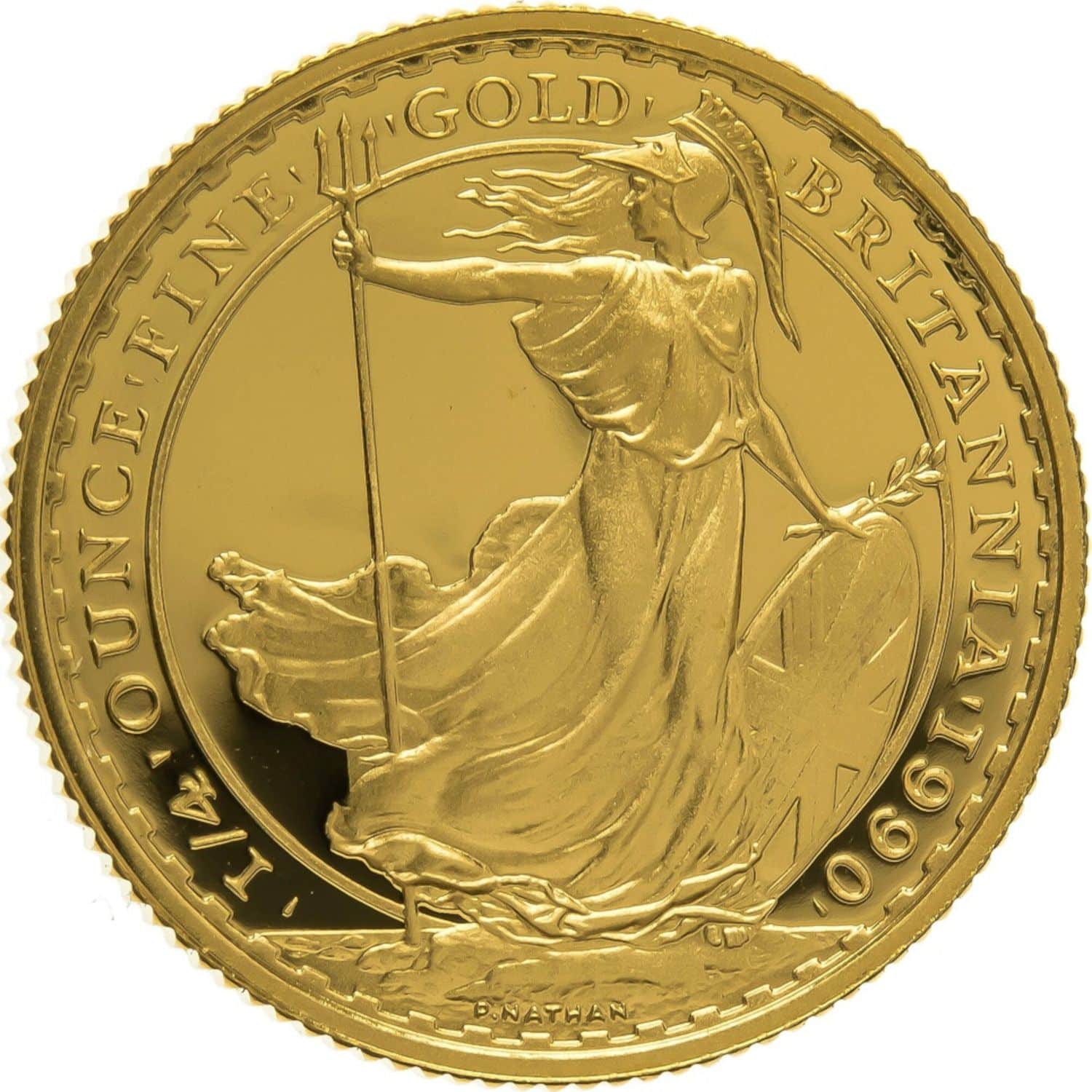 25 pound 1990 britannia 0.25 oz