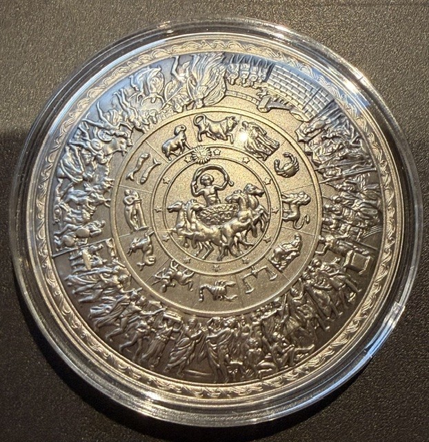 5 stuks bijzondere 2 oz Shield en Rounds Antique Finish - Lot van 10 oz - Image 6