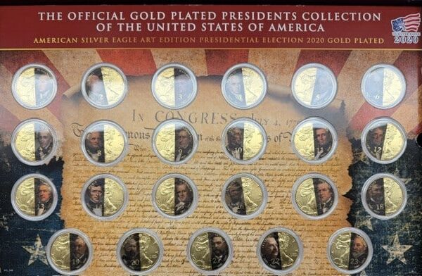 American Eagle 1 oz Presidential Set 2020 – Gold plated