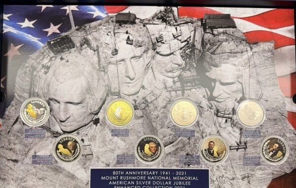 American Silver Dollar set - Mount Rushmore 80th Anniversary 1941 -2021