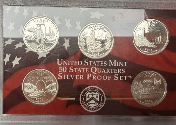 United States State Quarters Silver Proofset (div. jaren)