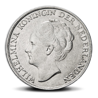 Rijd weg Verbergen Renderen Nederlandse zilveren Gulden Wilhelmina (1922-1948) - 101 munten